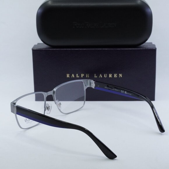 Polo Ralph Laurent PH1219 9266 Rectangle Eyeglasses - Semishiny Gunmetal 56mm - Picture 9 of 9